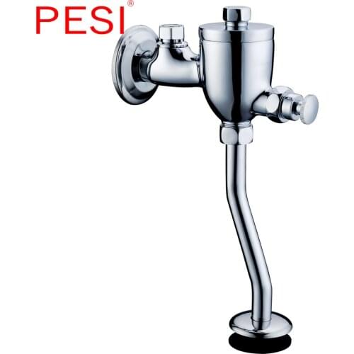 Toilet Full Copper Body Delay Flushing Valve Hand Pressed Self Closing Flushing Valve Urinal Flushing Device