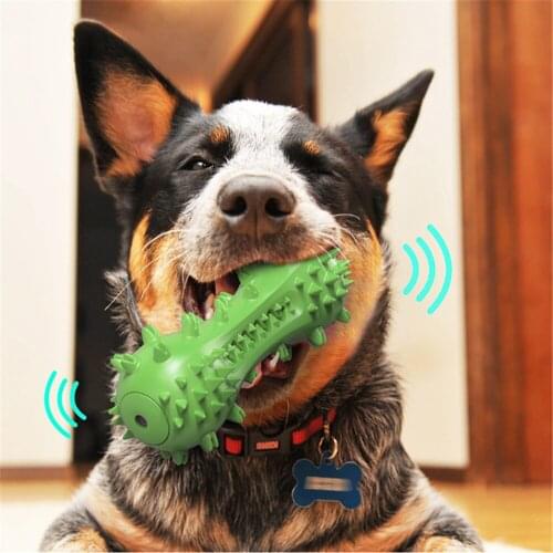 Dog ToothBrush Rubber Pet Molar Stick Bite Resistant Dogs Teeth Grinding Stick Puppy Molar Sticks Pet Sounding Toys Dental Care