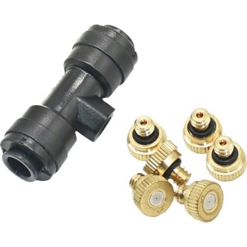 0.2/0.3/0.4/0.5/0.6 mm Low Pressure Copper Spray Nozzle Garden Humidification cooling Agricultural Sprayer With 3/16" thread