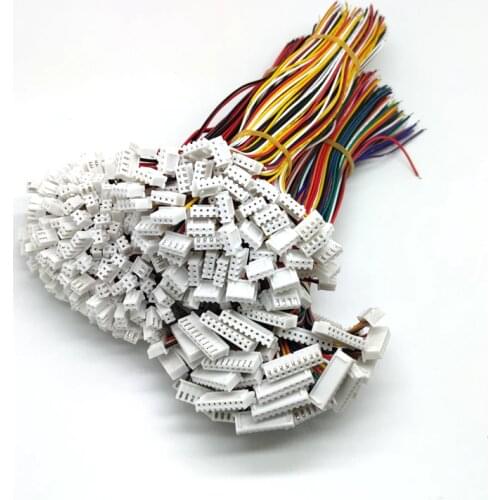 100Pcs JST XH2.54 2/3/4/5/6/7/8/9/10/12 Pin Connector Plug Wire Cable 20cm Length