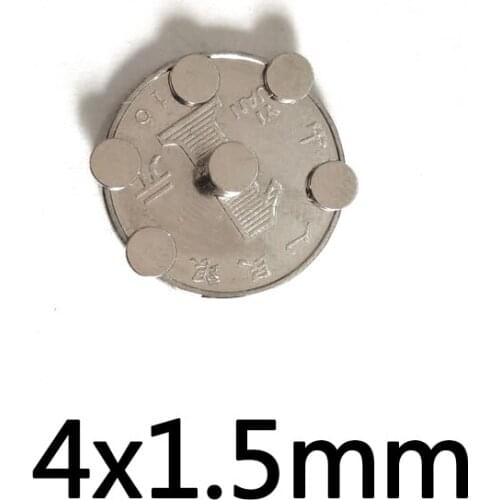 20/50/100pcs 4x1.5 mm Thin Neodymium Strong Magnet Permanent Small Round Magnet 4x1.5mm Powerful Magnetic Magnets Disc 4*1.5mm