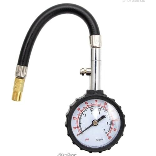 2018 Car Truck Auto Motor Tyre Tire Air Pressure Gauge Dial Meter Tester 0-100PSI