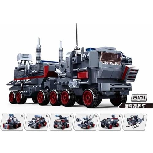 2021 World War 2 WW2 Army Military Soldier City Police SWAT Command Vehicle Model ​Building Blocks Bricks Kids Toys