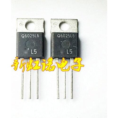 5Pcs/Lot New Original Q6025L6 Bidirectional Silicon Controlled Thyristor 25 A 600 V Integrated circuit Triode In Stock