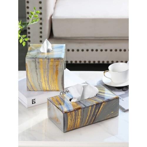 Toilet Paper Holder Square Tissue Box Glass Organizer Dispenser Napkin Tissue Boxes Storage Servilletero Wipes Case BW50ZJ
