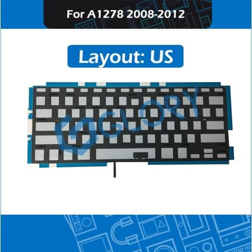 For Macbook Pro 13" Unibody A1278 Keyboard Backlight Backlit Replacement US Layout 2008-2012