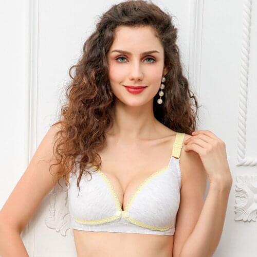 Breast-feeding Bra Underwear Without Underwire Gathering Sagging Pregnant Women Summer Thin
