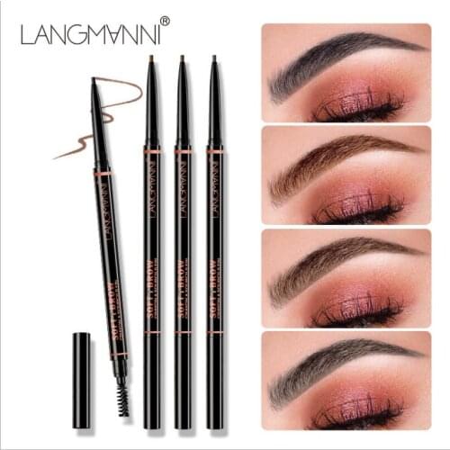 New 4 Color Natural Long Lasting Eyebrow Pencil Waterproof Sweatproof No Fading Eyebrow Pen Not Blooming T1067