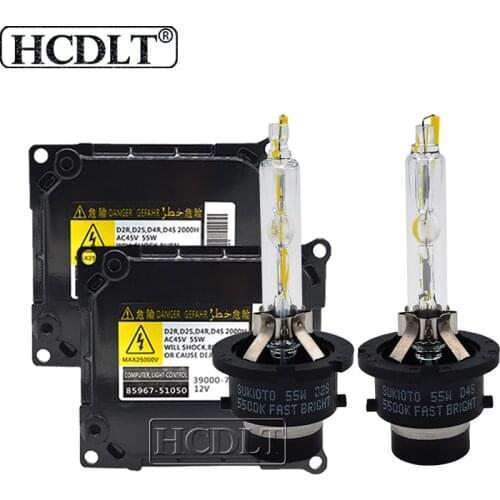2020 NEW HCDLT Super Vision 5500K 55W D2S Xenon HID Kit Xenon D4S HID Headlight Bulb D2R D4R HID Car Light D2S D4S Headlamp Kit