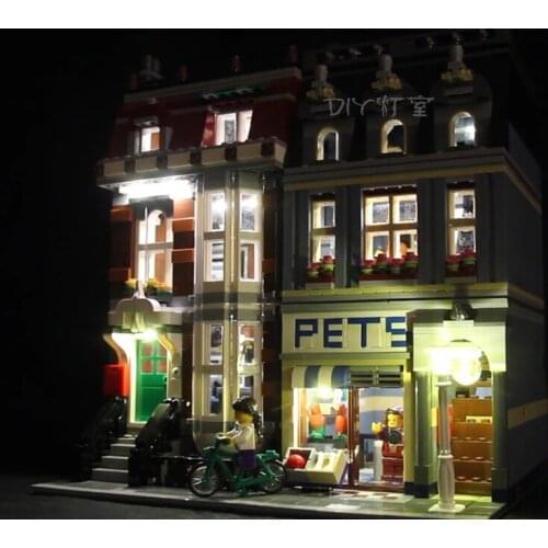 LED Light Up Kit For Pet Shop Supermarket Compatile With 10218 (Only LED Light, No Block Kit)