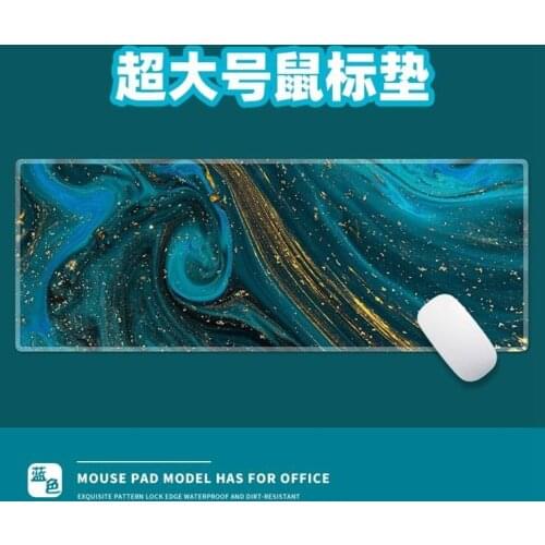 Mouse pad Galaxy oversized thickened seaming anti-dirty medium and small round game office home writing waterproof cloth pad