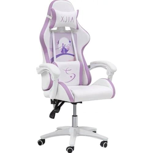 New Electronic Racing Chair Home Office Game chairs Girl Heart Chair Competitive gaming Chair Anchor Pink Live Computer Chair