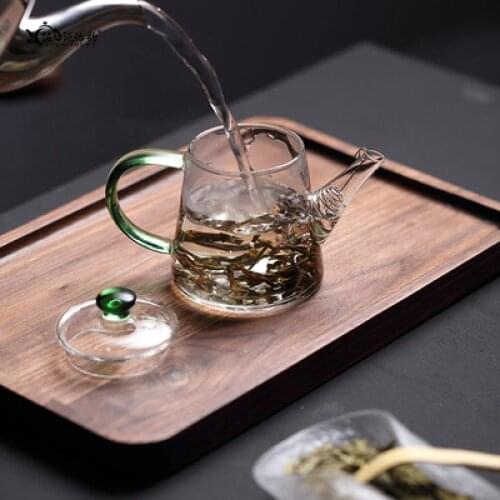 Kungfu tea set heat-resistant Mini Glass Teapot Japanese household small filter tea pot Flower Coffee Glass Tea