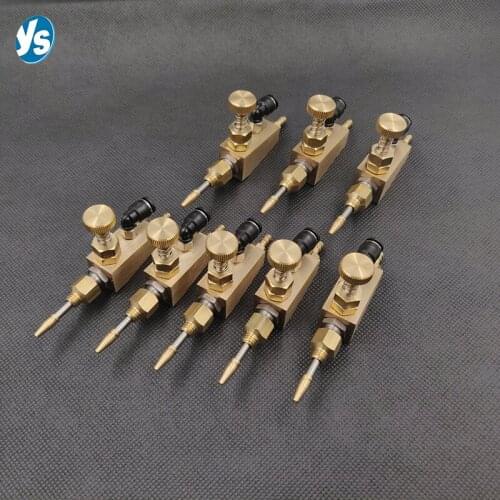 Brass fine atomizing nozzle, siphon adjustable small flow atomizing nozzle, edge banding machine spray nozzle