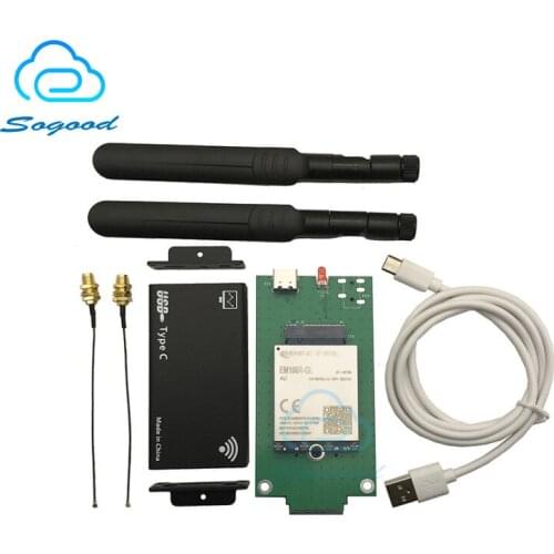 M.2 USB Dongle enclosure for Quectel LTE-A Cat16 EM160R-GL module faster EM12-G module commercail global version MIMO technology