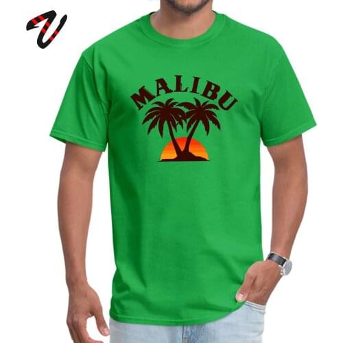 Prevailing Men T Shirt O Neck Sleeve Wolf Malibu California T shirt Tops & Tees Print Tee-Shirt Drop Shipping