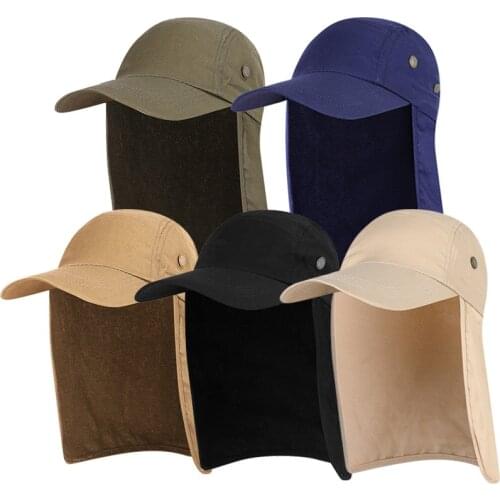 Man Sun Protector Fishing Hat Uv Protection Neck Multi-functional Outdoor Fishing Cap Male Travel Baseball Cap