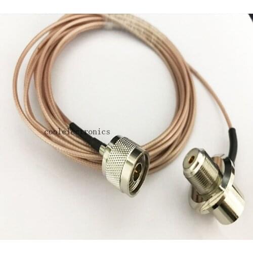 N Male Plug to UHF SO239 Female Right Angle RG316 for Car Mobile Radio Antenna 1m 2m 3m 5m 10m Cable