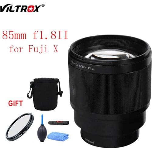 Viltrox 85mm f1.8II STM Autofocus Fixed focus lens for Fuji X mount Mirrorless camera