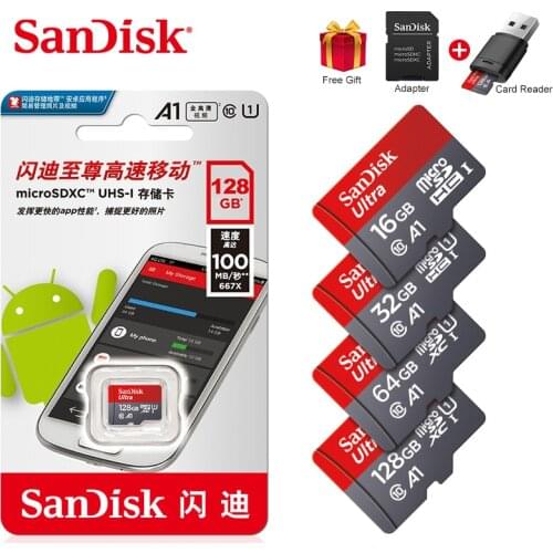 Original SanDisk micro SD Card 64gb memory card A1 128GB 100mb/s 32gb class 10 SDXC Ultra SDHC 32gb 16gb UHS-I memory TF cards