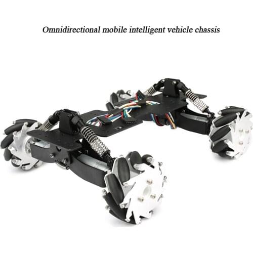4WD McNum Wheel Car Chassis Omnidirectional Mobile Smart Car with two kinds of speed measurement accuracy of shock absorption
