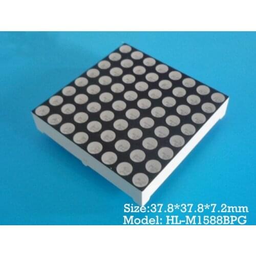 LED Dot Matrix display dot matrix module 3.75 jade green double as single dot matrix 3.75 dot matrix pure green dot matrix