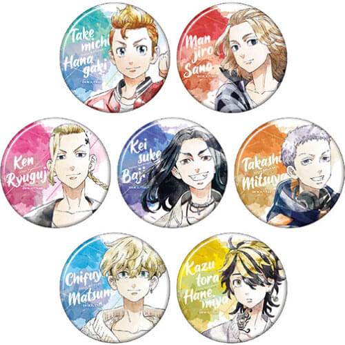 Tokyo Revengers Man Rio Ken Anime badges 58 mm badge pin Iron Buttons