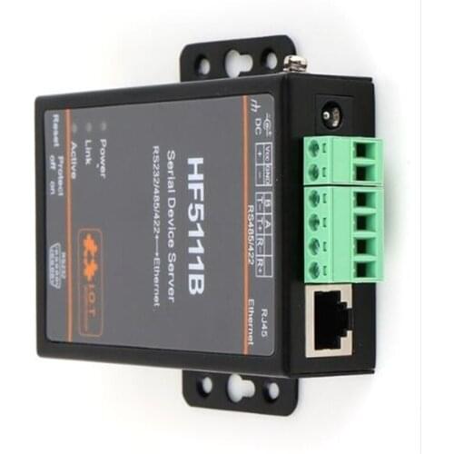 Wifimodule 5111B RJ45 RS232/485/422 Serial To Ethernet Free RTOS Serial 1 Port Server Converter Device Industrial Connector Unit