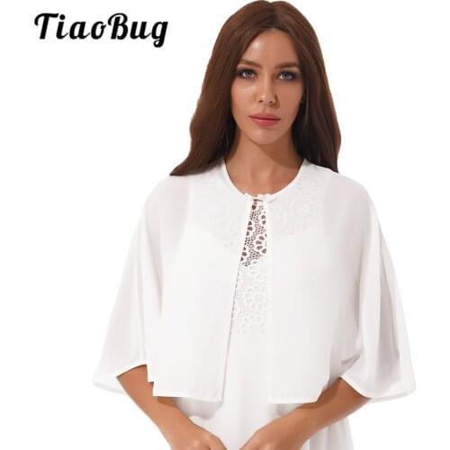 Women Chiffon Bolero Open Front Cardigan Shawl Wraps Shrug Tops Bridal Shawls Wedding Jacket Cape for Evening Dress Cover Ups