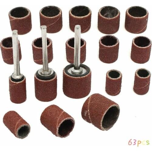 Abrasive Disc 1/2 3/8 1/4 Inch Sanding Drum Set With Sanding Mandrels Sanding Band Fits Rotary Tool