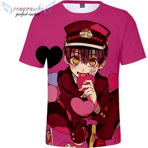 Anime Toilet-Bound Jibaku Shounen Hanako Kun Nene Yashiro T-Shirt New Anime Summer Men Women Cosplay Short Sleeve T shirt