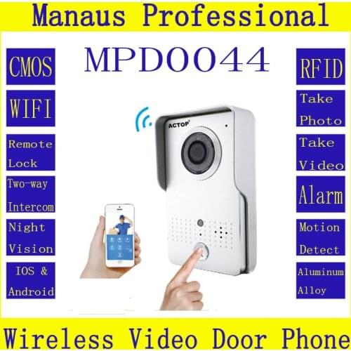 Professional Smart Home WiFi Wireless Magnetic Lock RFID Video Door Phone Intercom System Home Improvement Visual DoorBell D44C