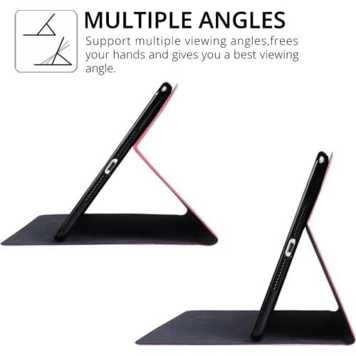 Qijun Case for Apple Ipad Mini 1 2 3 4 5 7.9 Flip Tablet Cases for Ipad Mini5 Mini 4 3 Stand Cover Soft Silicon Protective Shell