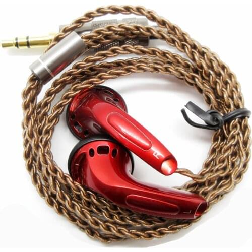 FENGRU DIY EMX500 Bro In-ear Flat Head Plug DIY Earphone HiFi Bass Earbuds DJ Earbuds Heavy Bass Sound Quality Earphone