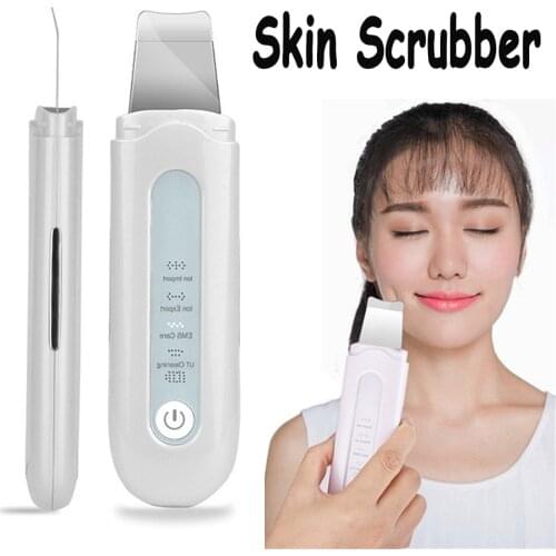 Hot Skin Peeling Shovel Device Ultrasonic Skin Scrubber Facial Cleansing Ion Import Pore Cleaner Dead Skin Remover Dropshiping