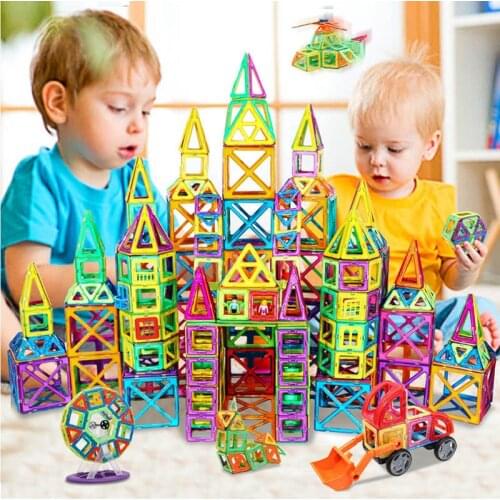 Big Size Magnetic Designer Construction Set Model & Building Toy Magnets Magnetic Blocks Educational Toys For Children