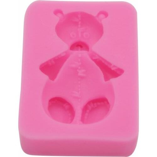 Bear silicone fondant mold DIY baking cake decorative glue drop mold 17-147