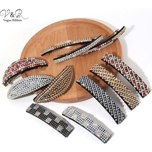 2020 New Trendy Korean Hair Clips Pearl stone Crystal Hairpins Hair Clip Barrettes Fashion Hair Holder Hair Accessories For Gift