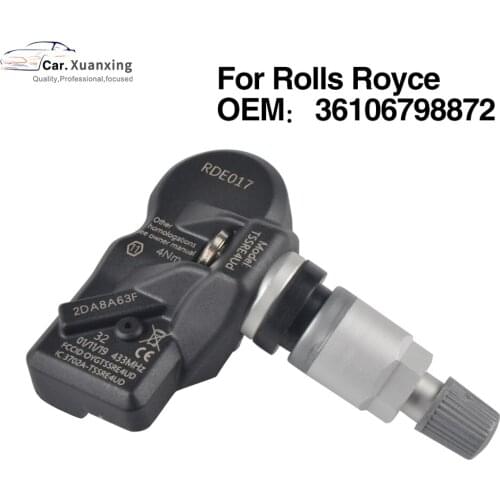 OEM 36106798872 36106874830 Tire Pressure Sensor Monitoring System 433MHz For Rolls Royce Dawn Ghost Phantom Wraith BMW 5 6 7 X