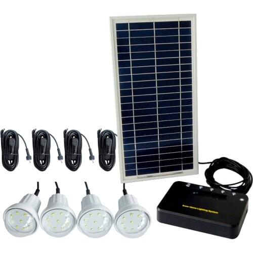 Portable 8W solar power panel complete storage home lighting mini energy system for off grid rural area