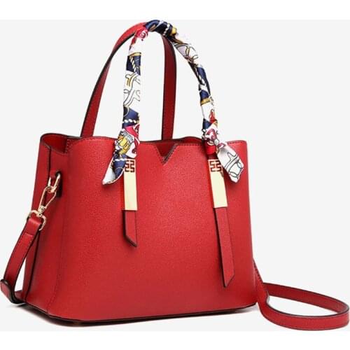 Designer Luxury Ladies Bucket Shoulder Bag Litchi PU Crossbody Messenger Bags Ribbon Solid Color Quality Women Handbags