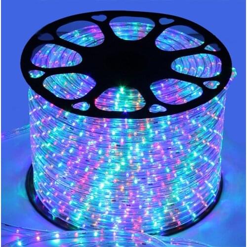 220V led strip light Rainbow tube waterproof flexible neon lights for Christmas outdoor twinkel lights room Decoration lamp