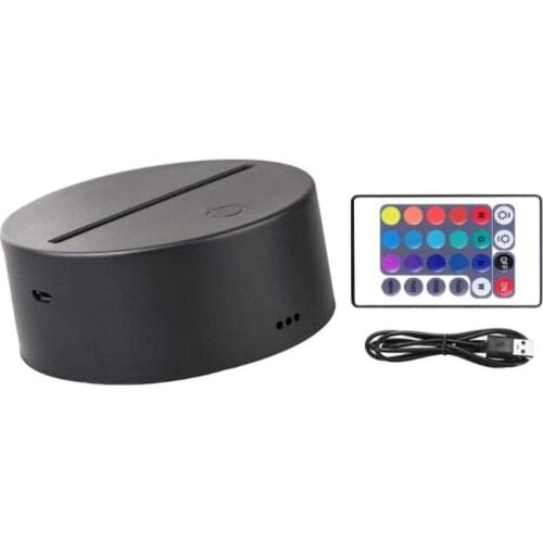 LED Night Light 3D Remote Control Touch Colorful Night Light 3D Light Touch Lamp Childrens Lights USB Charging Night Lamps