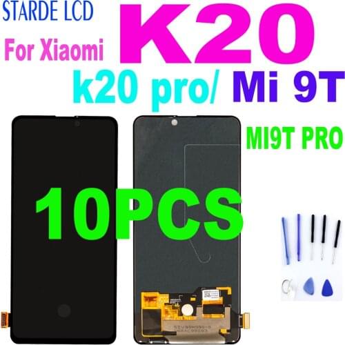 10PCS LCD For xiaomi mi 9t lcd Display Touch Screen Digitizer Assembly mi 9t pro lcd Replace For redmi K20 Pro K20 lcd mi 9t lcd