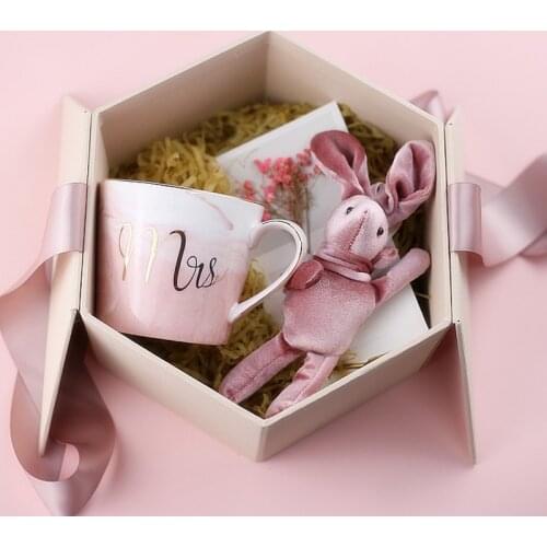 1set lot Unique Personalized Anniversary Valentines Day Birthday gift Wedding Hen Party Bride Bridesmaid gifts ceramic cup set