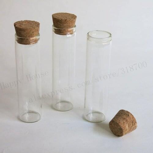 360 x 12ml Clear Empty Glass Tube with Wooden Cork 12cc Sample Glass Vials Glass Jar Used in Gifts Food Bead Storage Conatiner