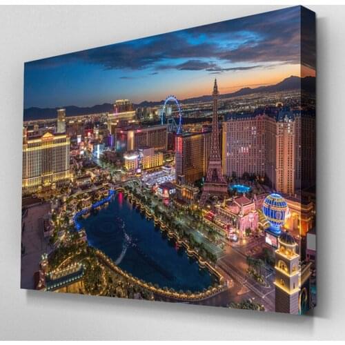 DIY 5D Diamond Painting Full Square Diamond Mosaic Cross Stitch Las Vegas Cityscape Pictures Of Rhinestone Home Decor YG1142