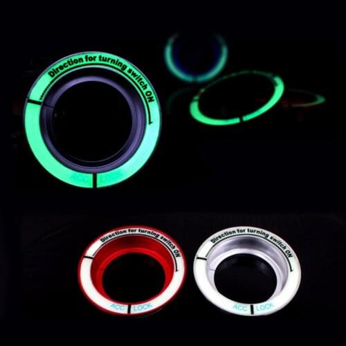 Car luminous ignition switch decoration stickers key hole protection circle For Ford Focus 2 MK2 focus 3 MK3 ST RS kuga 05-15