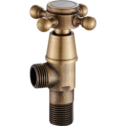 Free Shipping European Style Copper Bathroom Toilet Angle Valve Antique Bronze Toilet Faucet Bidets Valve F1/2"x1/2" Water Fill