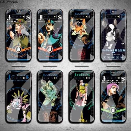 JoJo Bizarre Adventure Phone Case Tempered Glass For Samsung S20 Plus S7 S8 S9 S10 Plus Note 8 9 10 Plus